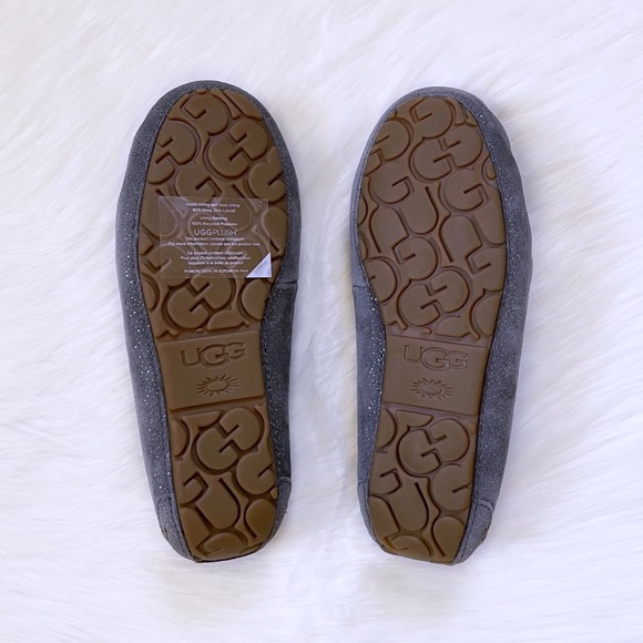 UGG Dakota Milky Way Moccasin Slippers In Charcoal - Picture 8 of 8
